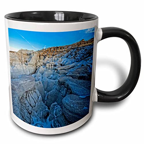 3dRose Wild Formations at Paint Mines, Colorado 11oz Two-Tone Black Mug