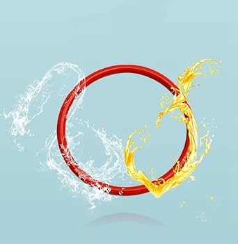Round Sealing Ring Red, Red O-Ring Seal Gaskets 3-9.5mm ID x 8.3-14.8mm OD 2.65mm Wire Diameter Pack of 50(3mm x 8.3mm x 2.65mm)