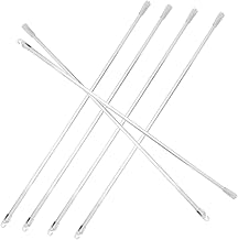 Artibetter 6 pçs ganchos de plástico branco transparente cortinas de janela persianas sem fio varinhas cegas verticais persianas varinha puxando varinha de puxar cortina varinha varinha de cortina varinha longa vara cega