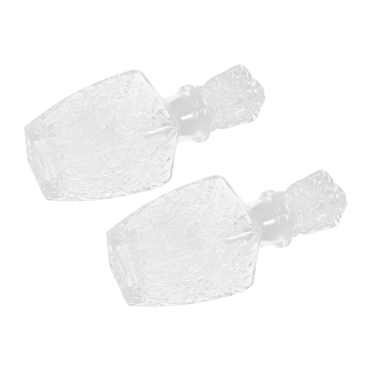 2 Stück Transparente Glas Weinflasche 250ml für Weinaufbewahrung