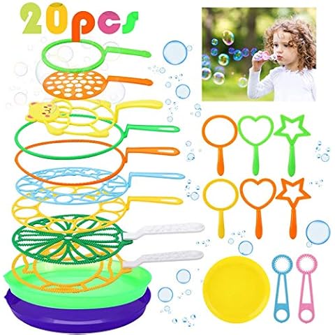 Joyibay 20PCS Big Bubbles Wand Set Cover