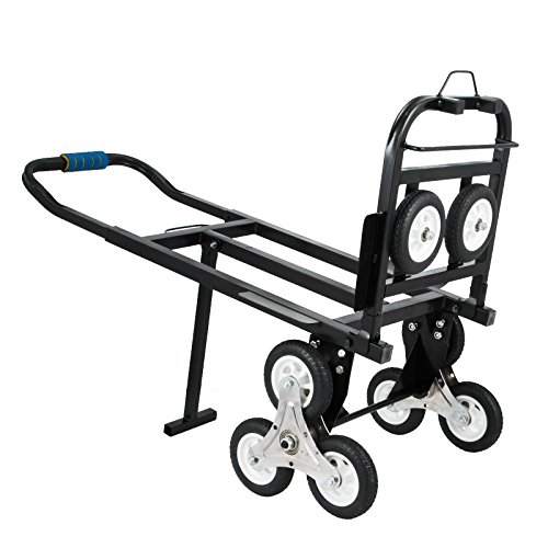 image for BestEquip Portable 330 LBS Capacity Stair Climbing Cart 30 Inch Folded