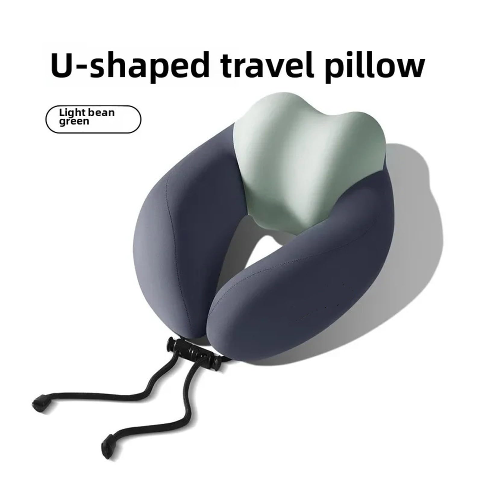 Memory Foam U-Shaped Travel Neck Pillow Washable Cover