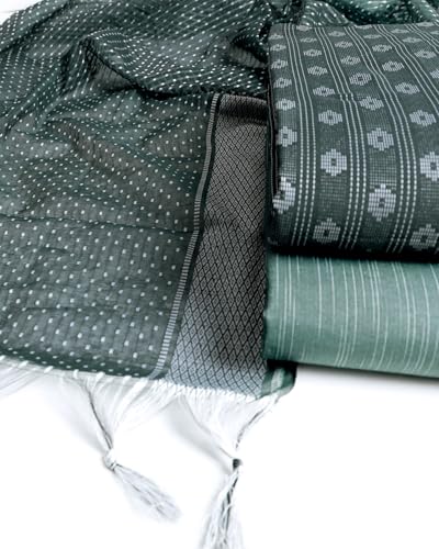 Image of Sun Fashion And Lifestyle Pure Cotton Unstitched Frabic Set - Salwar Suit With Stylish Dupatta (TBD242)