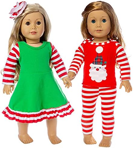 Ecore Fun 8 Pcs 18 Inch Doll Bunny Clothes Accessories Outfits for American 18 Inch Girl Doll, Generation Doll
