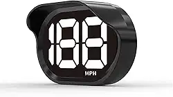 Velocímetro digital GPS para carro MPH, conexão USB Plug and Play para carro, caminhão, motor, SUV, todos os veículos, ajuste automático de brilho, visor de fonte grande (K2-branco)