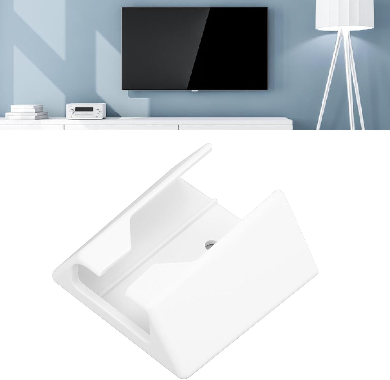 Zopsc Ethernet Adapter Mounting Kit, Secure Space Saving Design Cord Organization ABS Material, Easy Installation, Versatile Use for Ethernet Adapter (White), Zopscrgb1pd9fo3-11