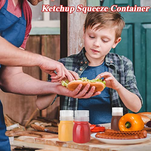 Anyumocz 10 Pack 6 oz Condiment Porous Squeeze Bottles,Ketchup Squeeze Container,Syrup Dispenser for Sauces,Salad Dressing,Barbecue,Oil - Thumbnail 5