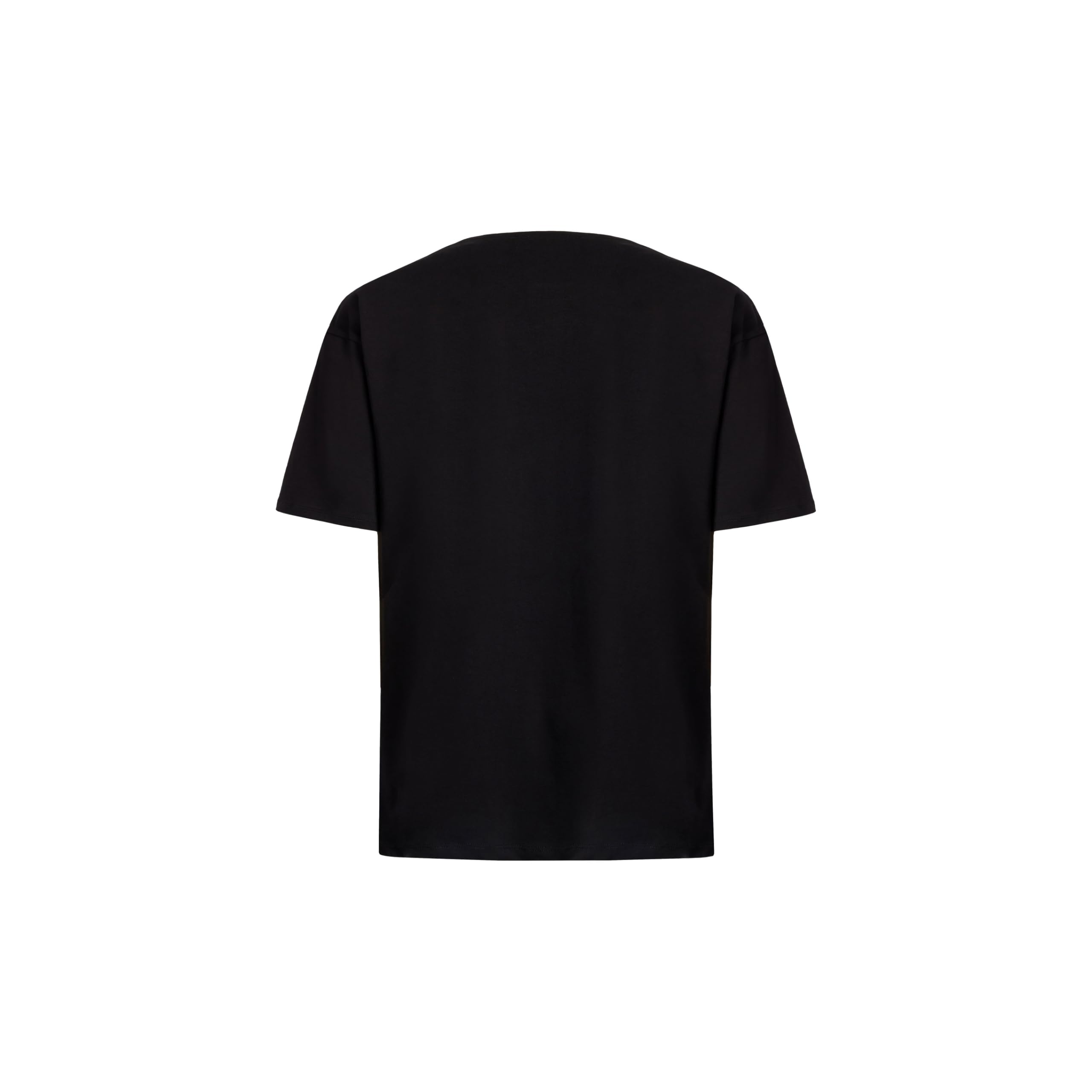 Braccialini Top Wear T-Shirt a Mezza Manica con Una Simpatica Stampa su Fondo Nero Che celebra Il Mondo Pet. Cuori Pastello e Un Dolce Cucciolo di Gatto Si alternano a Scritte giocose.
