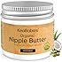 Organic Nipple Butter for Cracked, Sore, Relief - Nursing Nipple Cream Safe for Breastfeeding, 100% Natural Clean Breast Cream, Non Lanolin Balm, Mom Postpartum Breastfeeding Essentials,2oz (Soothing)