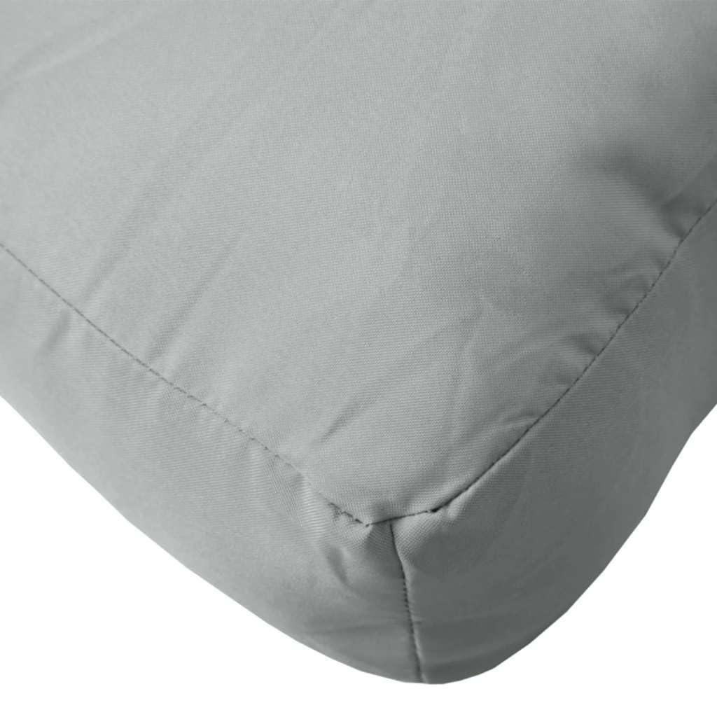 vidaXL Cojín para sofá de palets Tela Gris Claro Melange 60x60x9,5 cm, cojín palets, cojín de jardín, cojín de Silla, cojín, cojín de Exterior