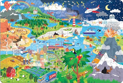 Usborne Book and Jigsaw Planet Earth: An Interactive Exploration of Our World Through a 300-Piece Puzzle and Illustrated Guide on Environments, Climate Change, and More - Image 2