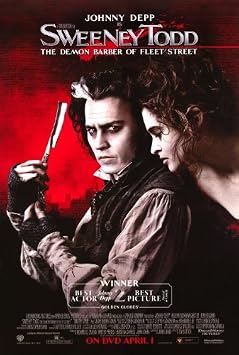 Movie Posters 27 x 40 Sweeney Todd The Demon Barber of Fleet Street