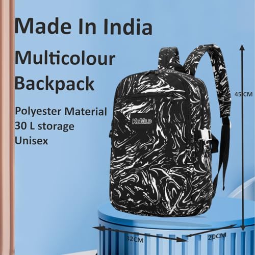 Image of Tinytot 30 Litre Japanese Korean Style School Bag Water-Resistant Laptop & Travel Backpack - Unisex Large 18 Inches Multipurpose Student Backpack for Boys & Girls, Men & Women