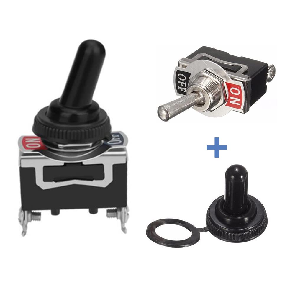Amazon.co.jp: GOODCHI 車トグルスイッチ 12-24V/15A 2ピンロッカー 