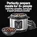 Proctor Silex Proctor-Silex Simplicity 4-in-1 Electric Pressure Cooker, 3 Quart Multi-Function With Slow Cook, Steam, Sauté, Rice, Stainless Steel (34503)