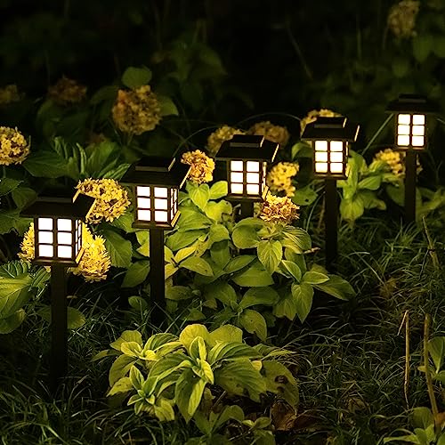 Solpex Solar Outdoor Lights,12 Pack Solar Path Lights, Solar Walkway Lights Outdoor, Solar Garden Lights, Solar Pathway Lights Outdoor Waterproof For Garden, Yard, Landscape And Driveway(Warm White #TOP18