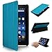 2015 New Fire 7'' Case - Premium Leather Folio Stand Case Cover for Amazon New Fire 7'' Tablet 2015 Version Tablet Only (blue)