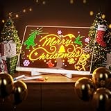 conatu Led Drawing Board, 12'X8' Acrylic Dry Erase Board Doodle Glow, Light up Note Board with Stand and 7 Markers, Message Board, Drawing Board for Kids for Office, School, Home
