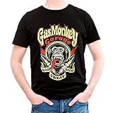 Gas Monkey Garage Officially Licensed Spark Plugs 3XL,4XL,5XL Mens T-Shirt (Black), 5X-Large