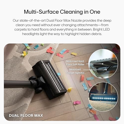 Image of LG CordZero A937 - Cordless Stick Vacuum Cleaner with Auto-Empty Base, 120 Minute Runtime w /Extra Rechargeable Battery, Dual Floor Max, Lightweight, Powerful Cleaning for Carpet, Hardwood, Pet Hair