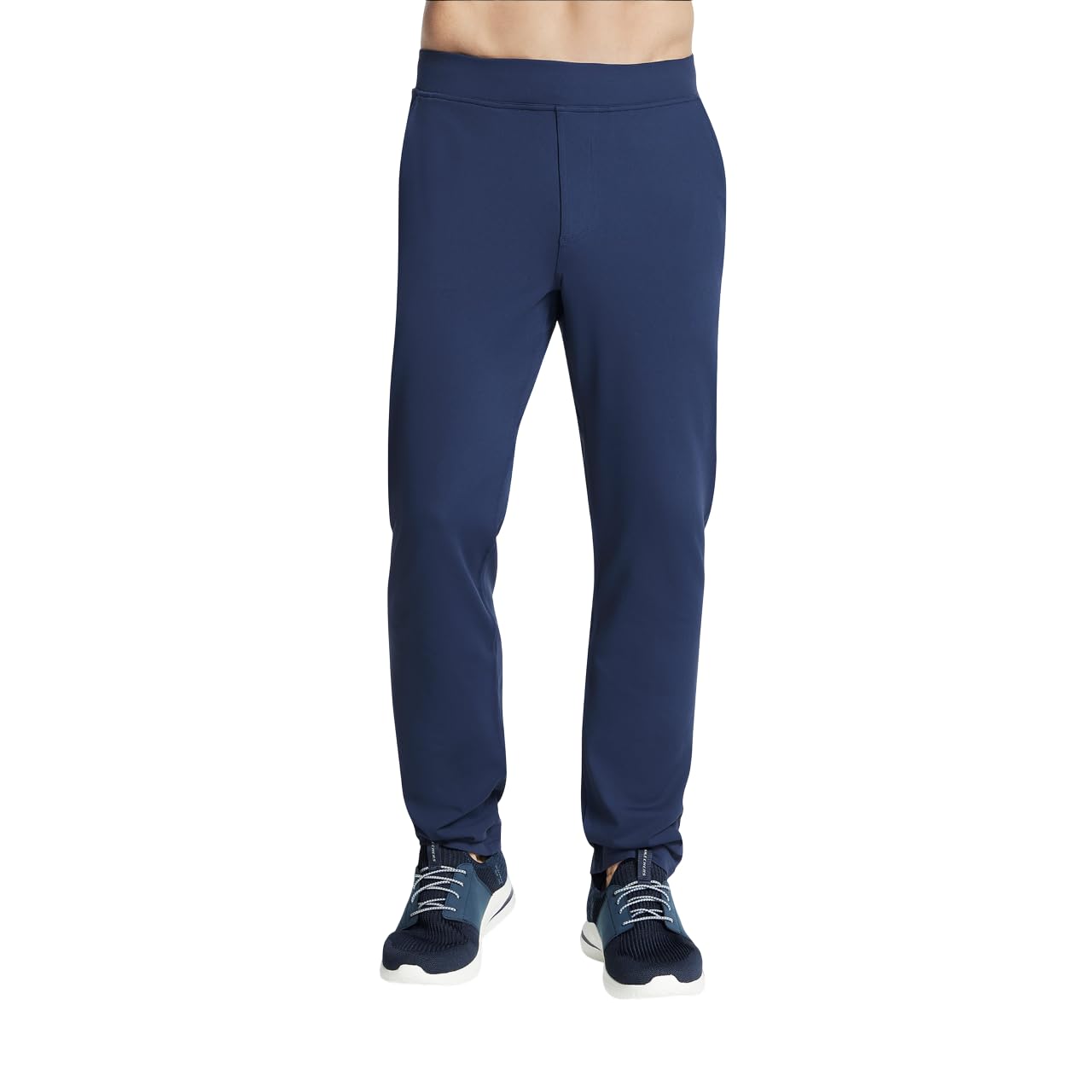 Skechers Pantaloni da Uomo Go Walk Recharge a Gamba Dritta, Iris Blu, M