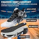 MAIZUN Basketball Chaussures Haut Haut Respirant Anti Slip Athletic Sneakers Outdoor Sport Running Shoes Coussining léger pour l'entraînement pour homme