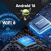 Tablet WXUNJA Android 16 de 11 pulgadas, procesador Octa Core, 28GB RAM 128GB ROM expandible a 1TB, Widevine L1, batería de 8000mAh, WiFi dual 2.4/5GHz/GPS/FM, cámaras de 5/8MP, incluye funda, azul 6