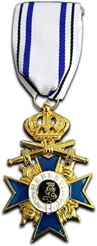 Military Merit Order Bavarian Prussian Cross Medal 4th Class with Crown Award Replica