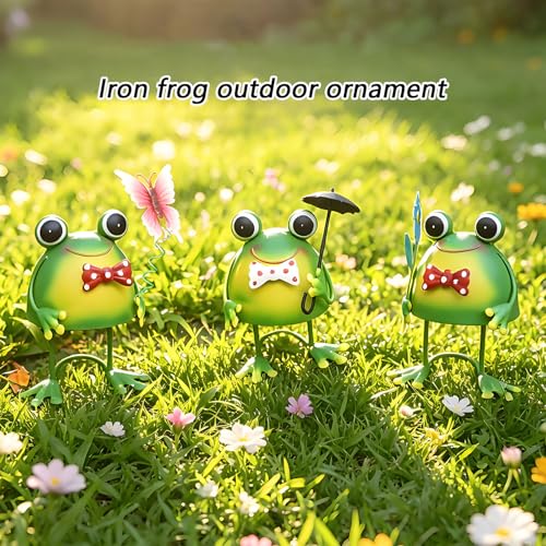 Grenouille en fer décorative pour sublimer votre jardin extérieur - 3