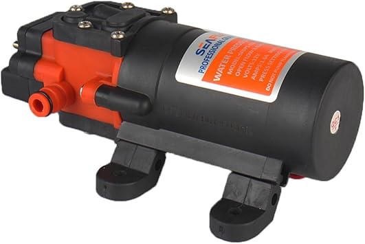 SEAFLO 21-Series DC Diaphragm Water Pressure Pump 1.1 GPM | 80 PSI for Marine, RV, Agriculture and Recreational Applications
