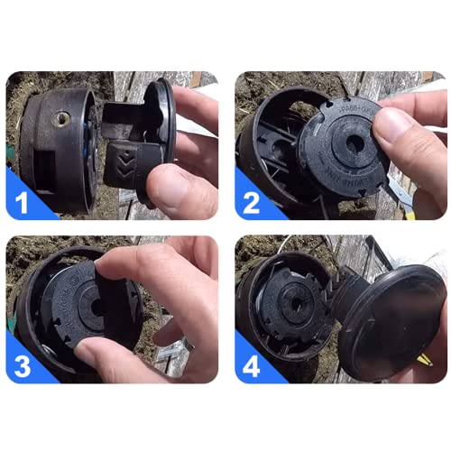 Gdrelgnt Carretéis de aparador de grama carretel de substituição para cortador de grama carretel de