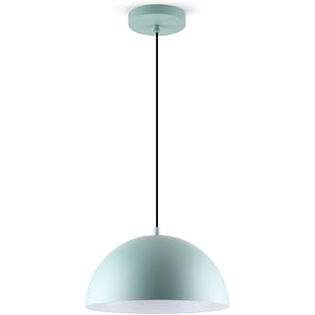 LED Universum Jada Mint Pendant Light Diameter 30 cm x 125 cm E27 Socket Max. 40 W Pendant Lamp Ceiling Light Living Room Light Children's Room Lamp Metal