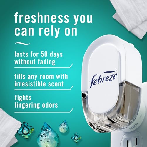 Febreze Plug-in Air Freshener, Odor-Fighting Scented Oil Refill, Air Fresheners for Home, Bathroom and Kitchen, Long Lasting, Unstopables Fresh Scent, 0.87oz Refills, Multi Color, 3 Count by Febreze - Image 2
