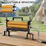 Manual Clothes Wringer - Heavy Duty Hand Crank Laundry Dryer with Adjustable Roller Spacing