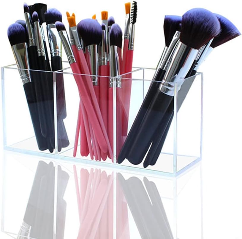Clear Makeup Brush Organizer, Makeup Organiser Tray - Image 4