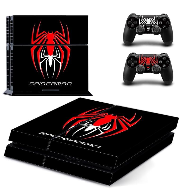 Khushi Decor Spider Man red White Theme 3M Skin Sticker Cover for PS4 Console and 2 Controllers for Video Game (B0CVDRG6NV) Amazon Price History, Amazon Price Tracker