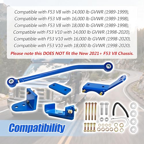 SS400 Adjustable Rear Trac Bar Replacement for Ford F53 1989-1998 V8 and 1998-2020 V10 with 16K-18K GVWR,SS400 Rear Track Bar. by TycoonWon - Image 5