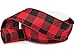 Lumberjack Ribbon, 2.5" Wide x 25 Yards, Black Red Buffalo Check Ribbon - Lightweight Flannel : Lumberjack Party Supplies :