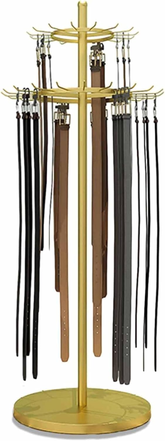 Floor Standing Metal Belt Hangers - Belt Storage Organizer Rack for Closet Display, Clothing Store & Bedroom, Durable Holder for Accessories, Space-Saving Design