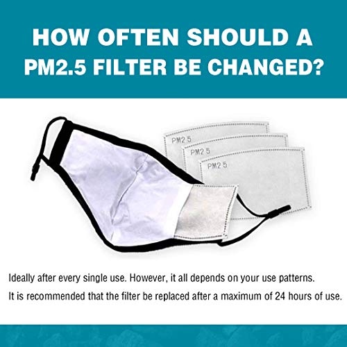 50 filtros de carbono ativado substituíveis para filtros PM 2,5 (50 peças)