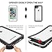 ImpactStrong Compatible with iPhone 7/8 Waterproof Case [Fingerprint ID Compatible] Slim Full Body Protection - White