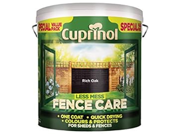 Cuprinol LMFCRO6L 6 Litre Less Mess Fence Care - Rich Oak