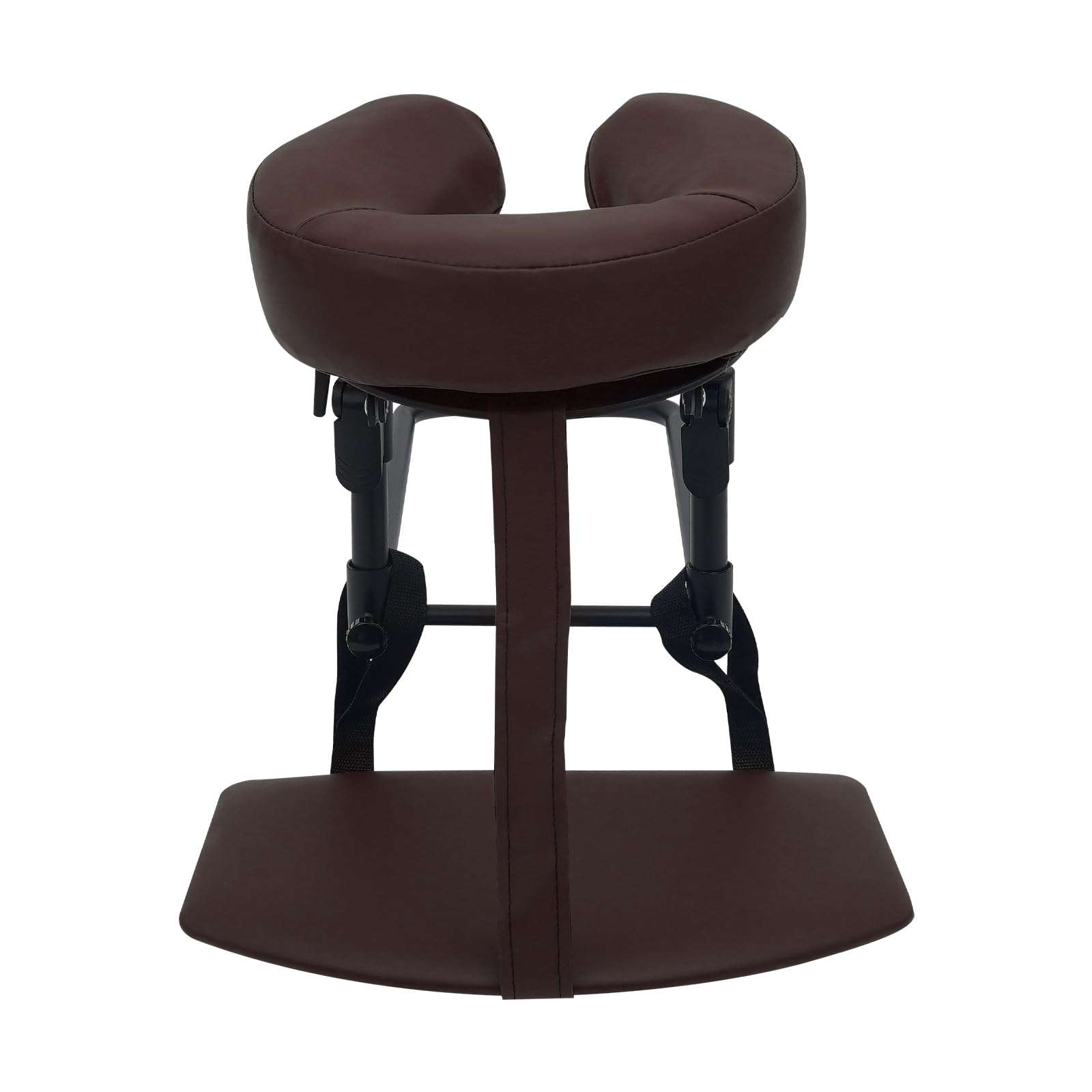 Appuie-tête de massage pour lit, 14 à 45 cm, support de coussin facial avec coussin en forme de U, appui-tête réglable à 180 °, lit de massage, pour soins postopératoires et spa (café)