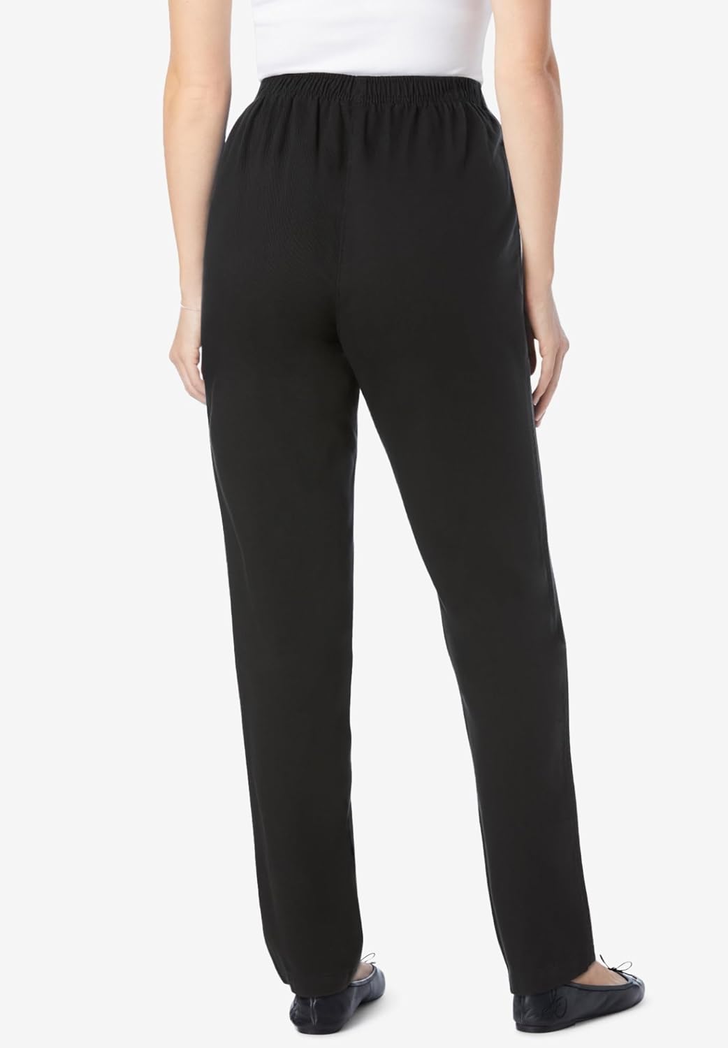 Woman Within Plus Size 7-Day Straight-Leg Elastic-Waist Denim Jean (Petite & Tall Available) - Image 2