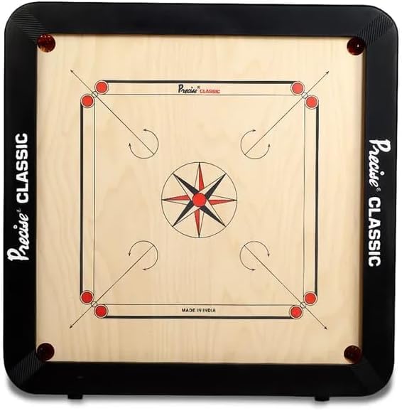 Amazon.com: Precision Carrom Board 經典原創樺木英文層室內棋盤遊戲