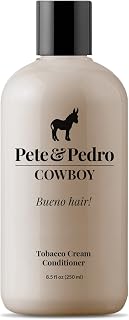 Pete & Pedro COWBOY - Tobacco Soft Cream Lightweight Conditioner for Men | Smells Incredible, Hydrates Hair Without Weighing It Down | As Seen on Shark Tank, 8.5 oz.