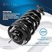 Detroit Axle - Struts Shocks for 2007-2013 GMC Chevy Silverado Sierra 1500 [Exc. Electronic Susp] 2 Front Struts with Coil Spring 2 Rear Shock Absorbers 2008 2009 2010 2011 2012 Replacement Suspension