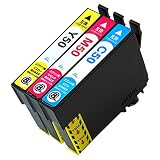 EPSON(エプソン) 50 カラー3色セット 各色1本【 IC50 C/M/Y 】ICチップ残量表示検知機能付き Mt.Smile製 互換 インク カートリッジ ふうせん 【365日保証】サービス