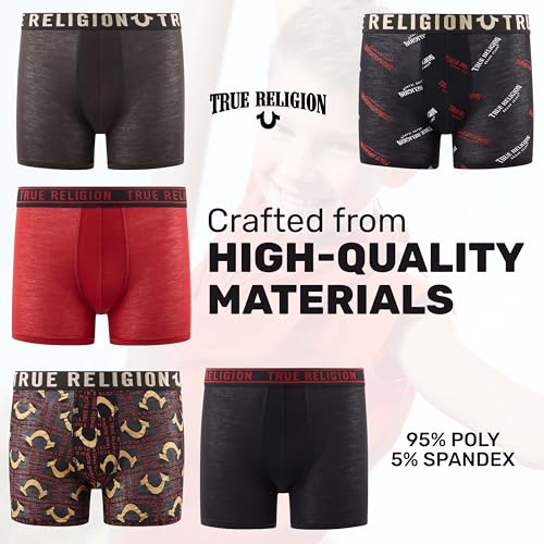 True Religion Boys Underwear 5 Pack Boxer Briefs for Boys 6-18 Durable Stretch Breathable Moisture Wicking4